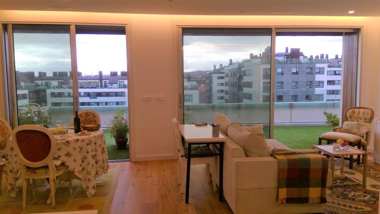 Ferienwohnung Preciosa Habitacion Doble En Atico Con Terraza II Santiago de Compostela Exterior foto